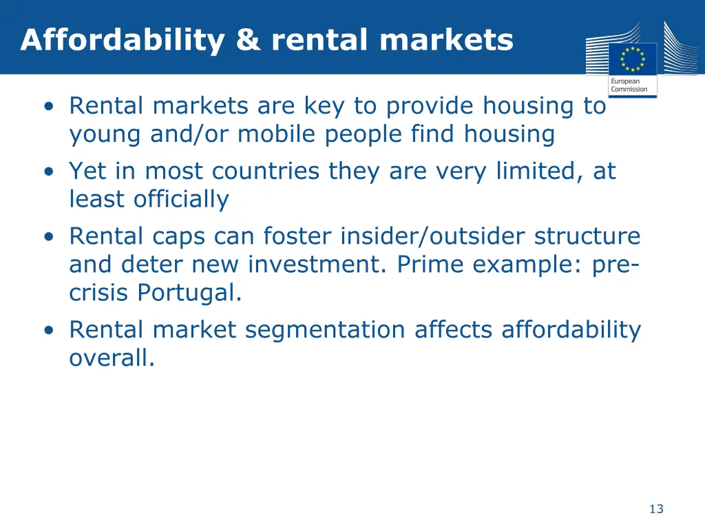 affordability rental markets