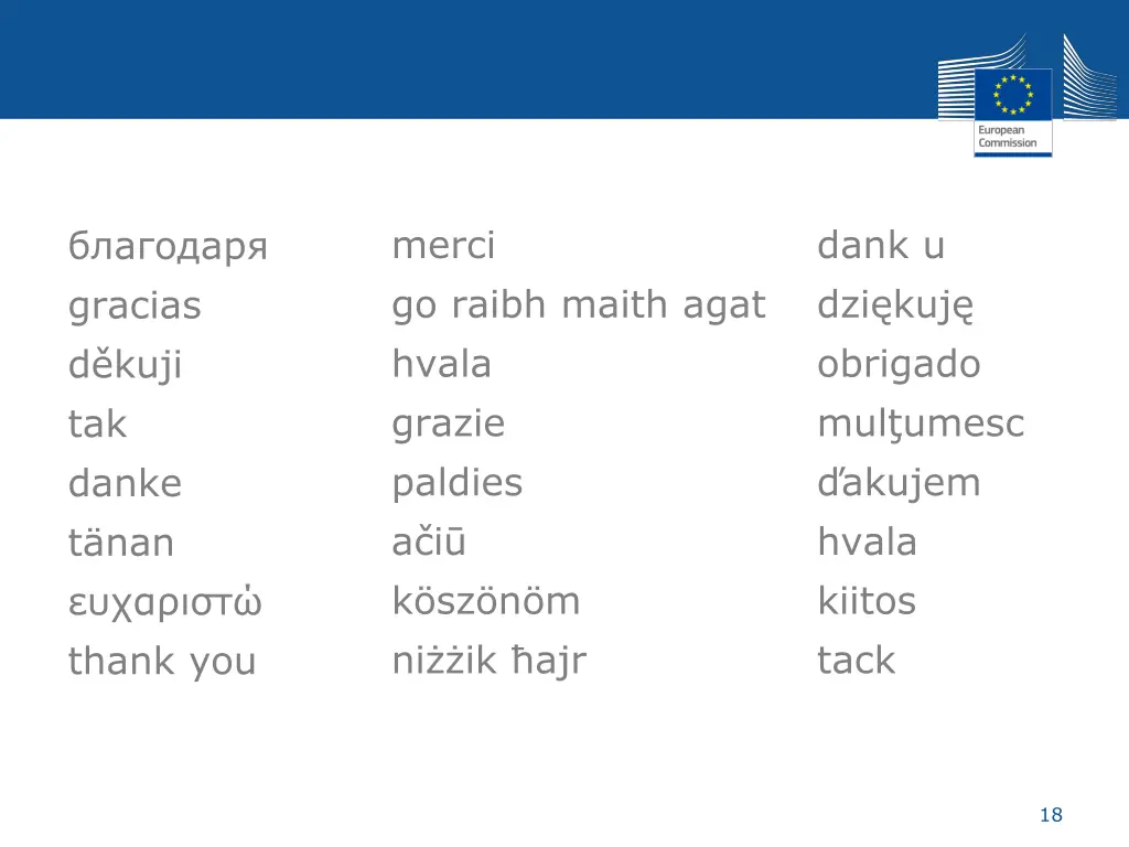 merci go raibh maith agat hvala grazie paldies