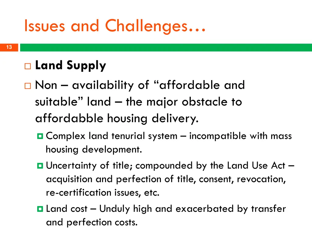 issues and challenges