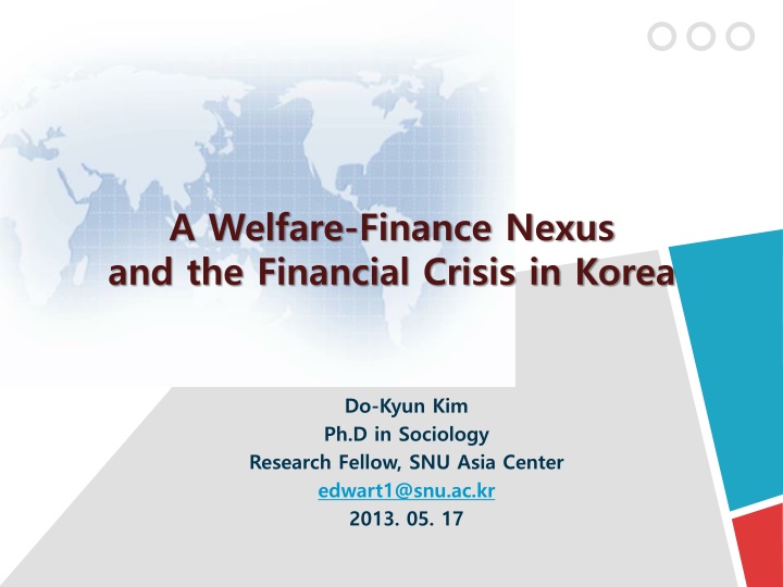 a welfare finance nexus and the financial crisis