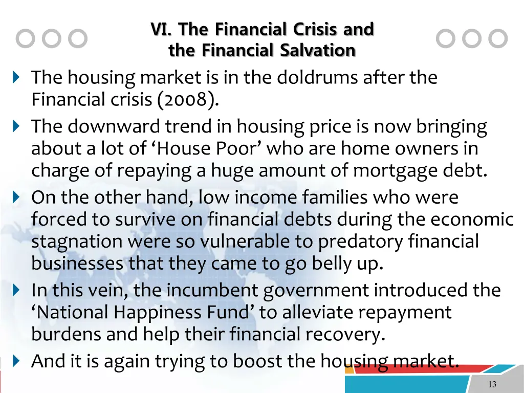 the financial crisis and the financial salvation