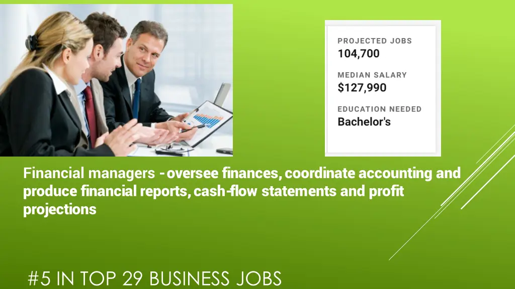 financial managers oversee finances coordinate