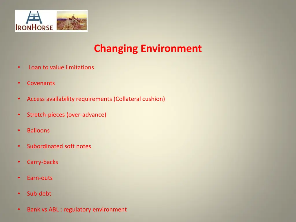 changing environment