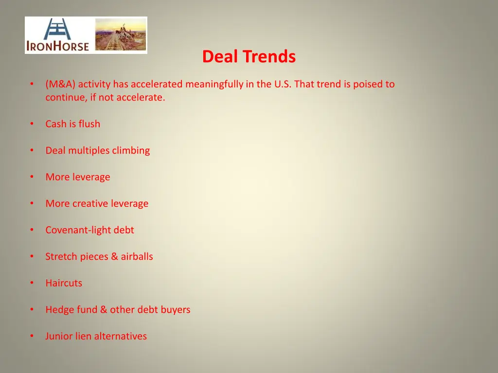 deal trends