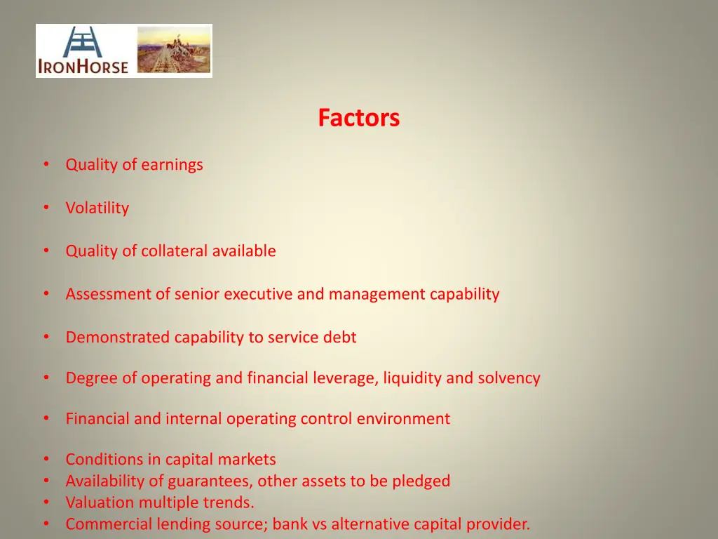 factors