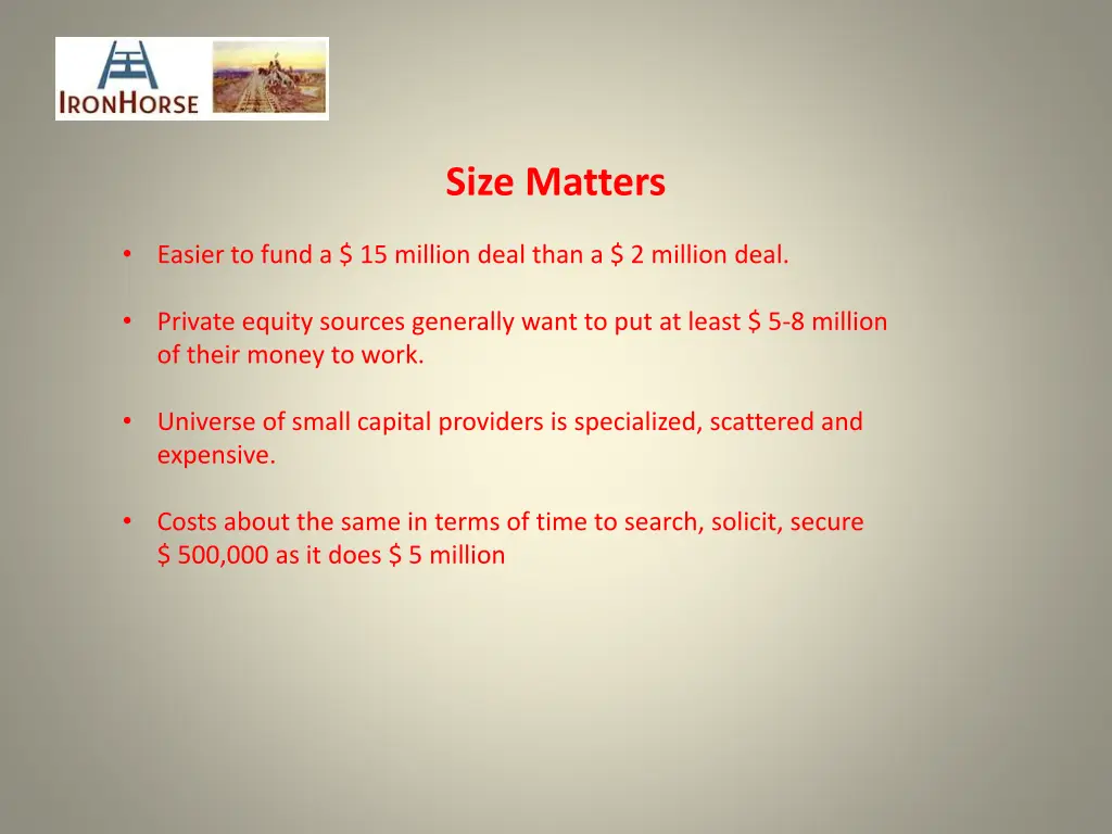 size matters