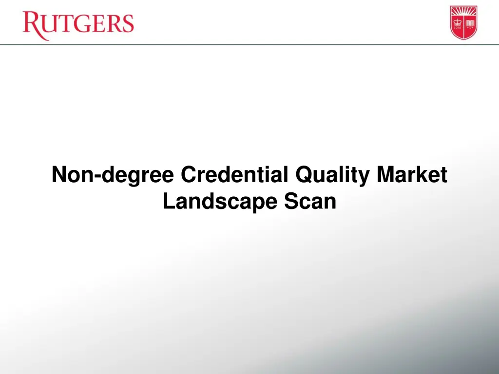 non degree credential quality market landscape
