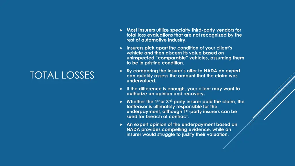 most insurers utilize specialty third party