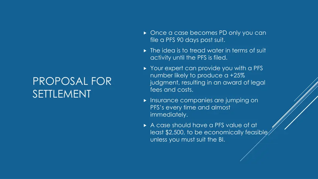 once a case becomes pd only you can file