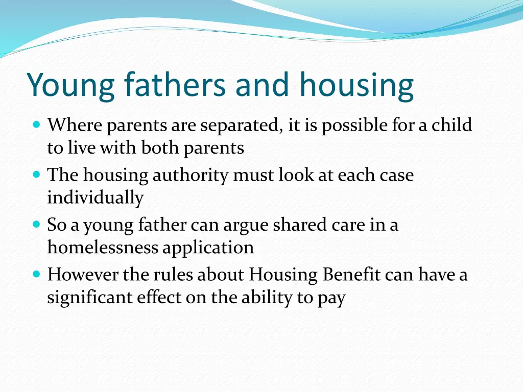 young fathers and housing