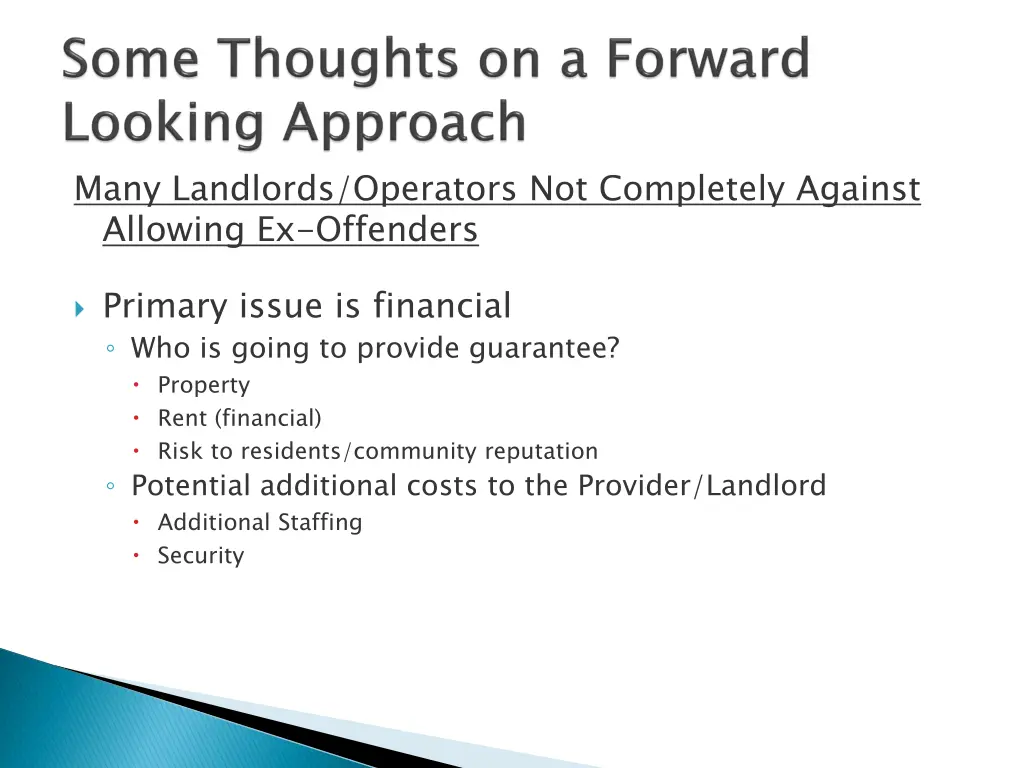 many landlords operators not completely against