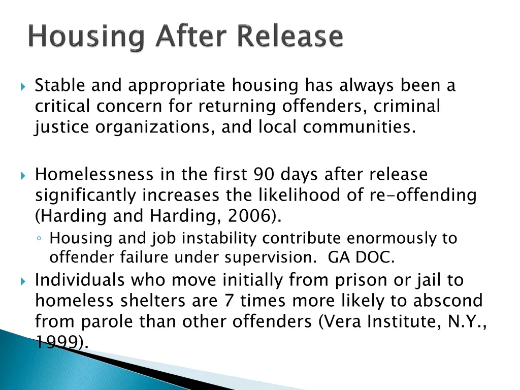 stable and appropriate housing has always been
