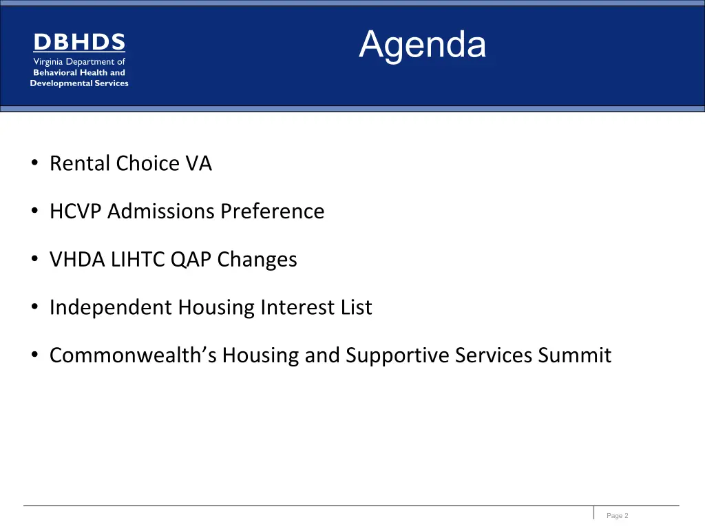 agenda