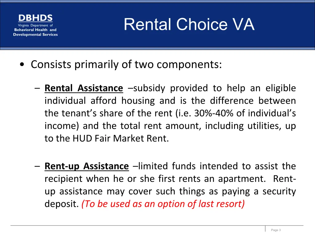 rental choice va