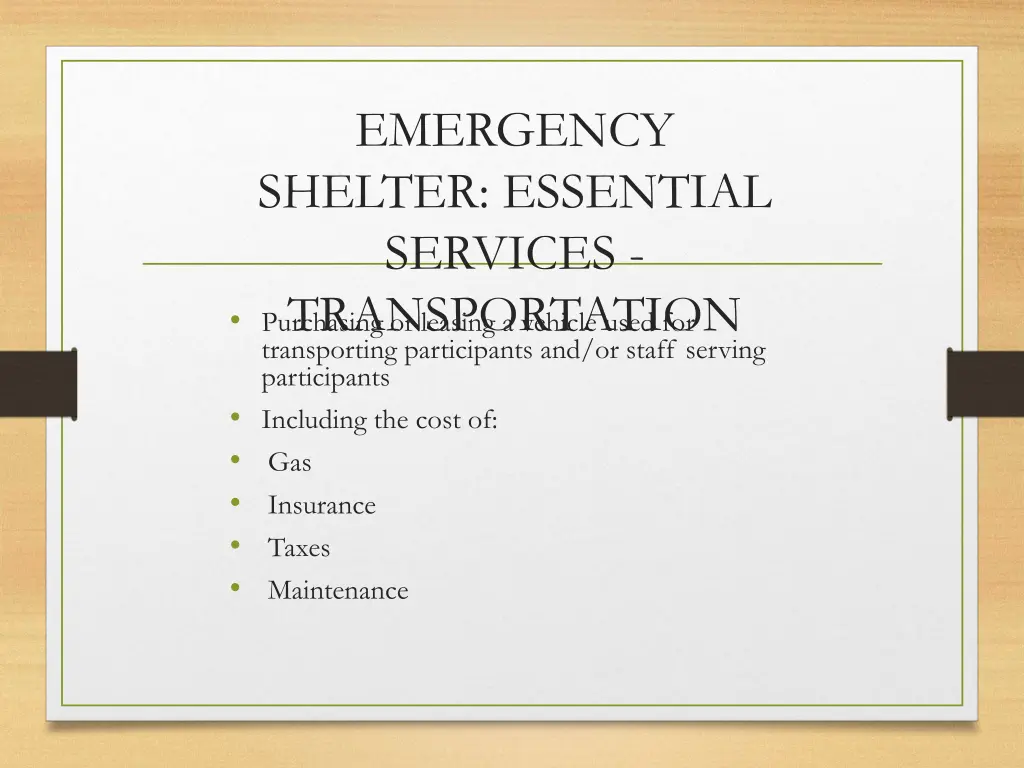 emergency shelter essential services 3
