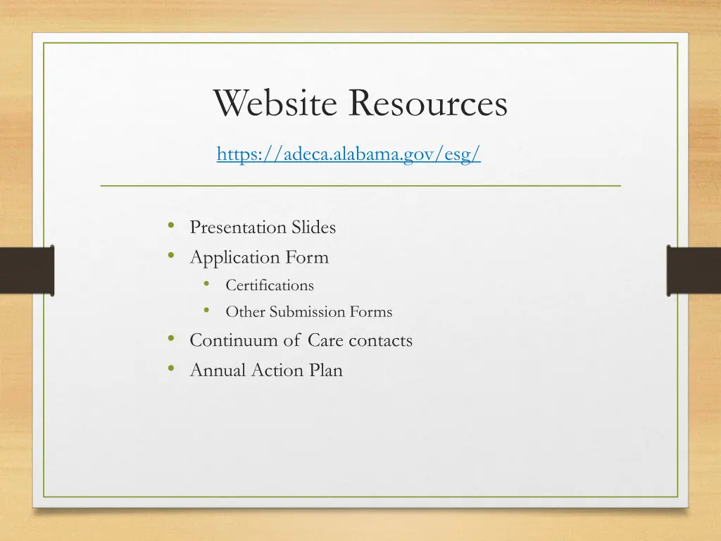 website resources