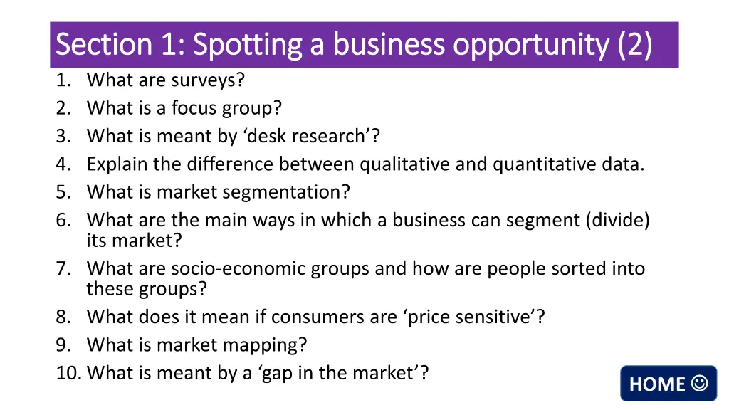 section 1 spotting a business opportunity 1