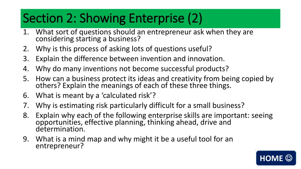 section 2 showing enterprise 2 section 2 showing