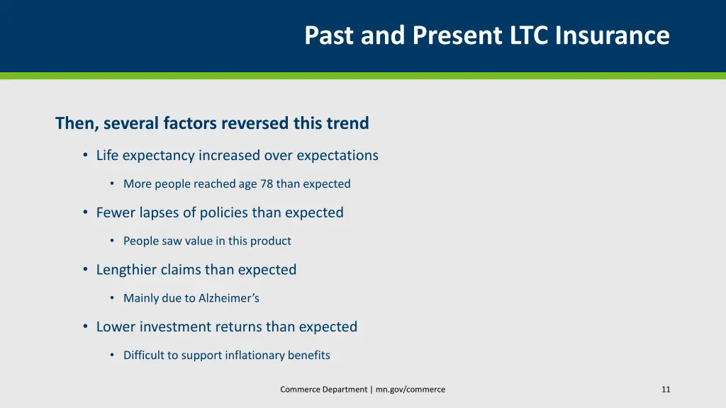 past and present ltc insurance 1