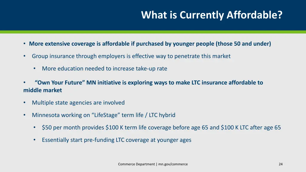 what is currently affordable 1