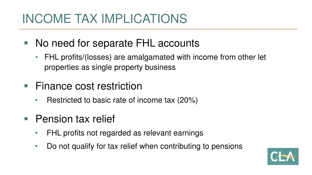 income tax implications