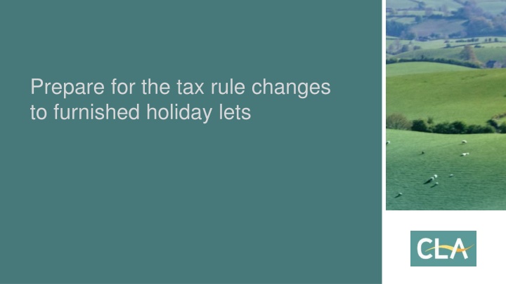 prepare for the tax rule changes to furnished