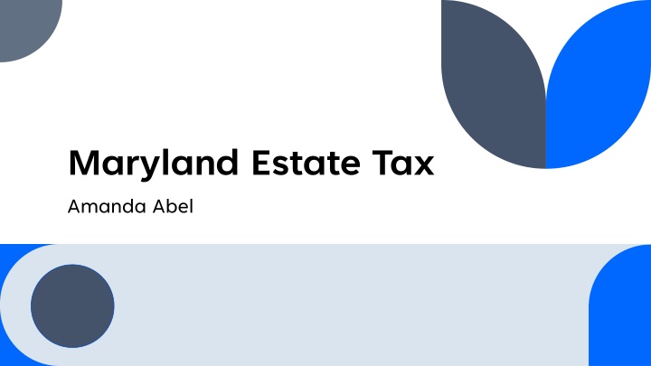 maryland estate tax amanda abel