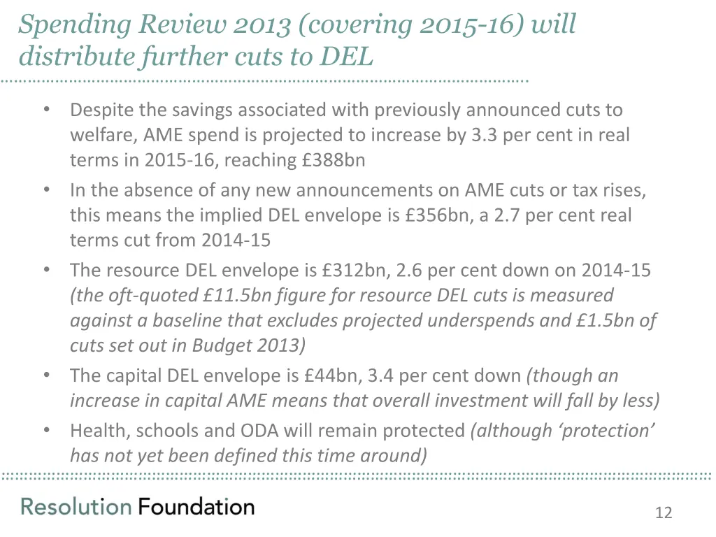 spending review 2013 covering 2015 16 will
