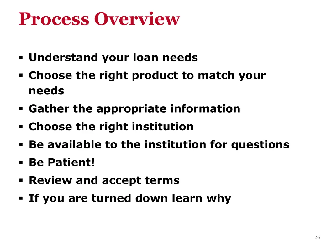 process overview
