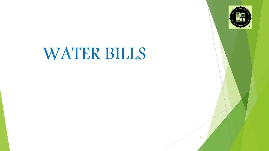 water bills