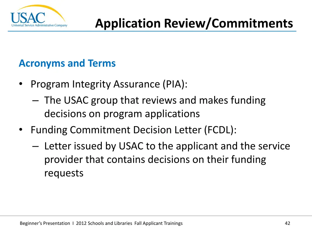 application review commitments 1