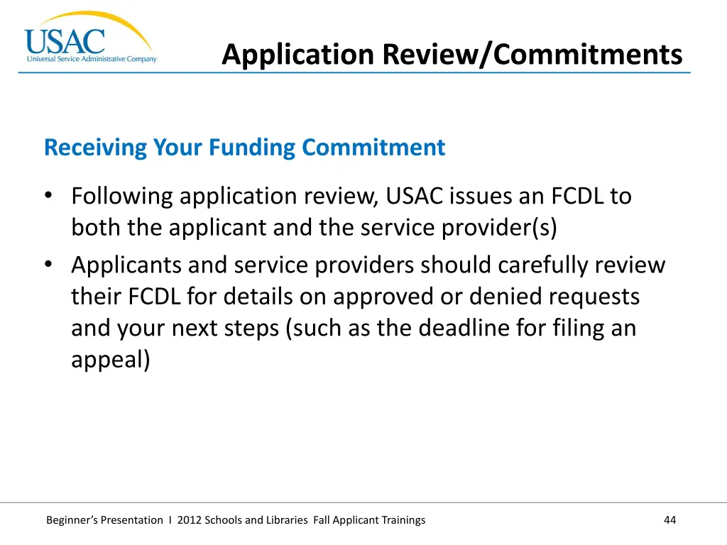 application review commitments 3