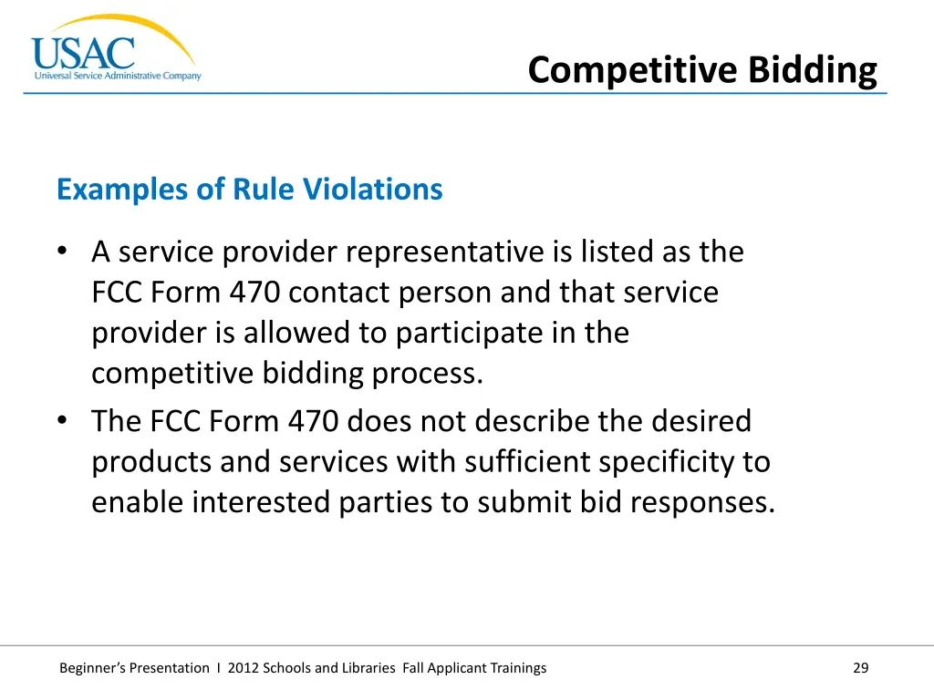 competitive bidding 3