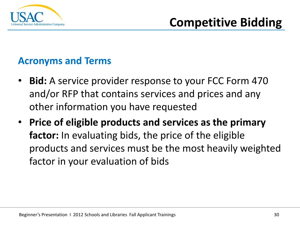 competitive bidding 4