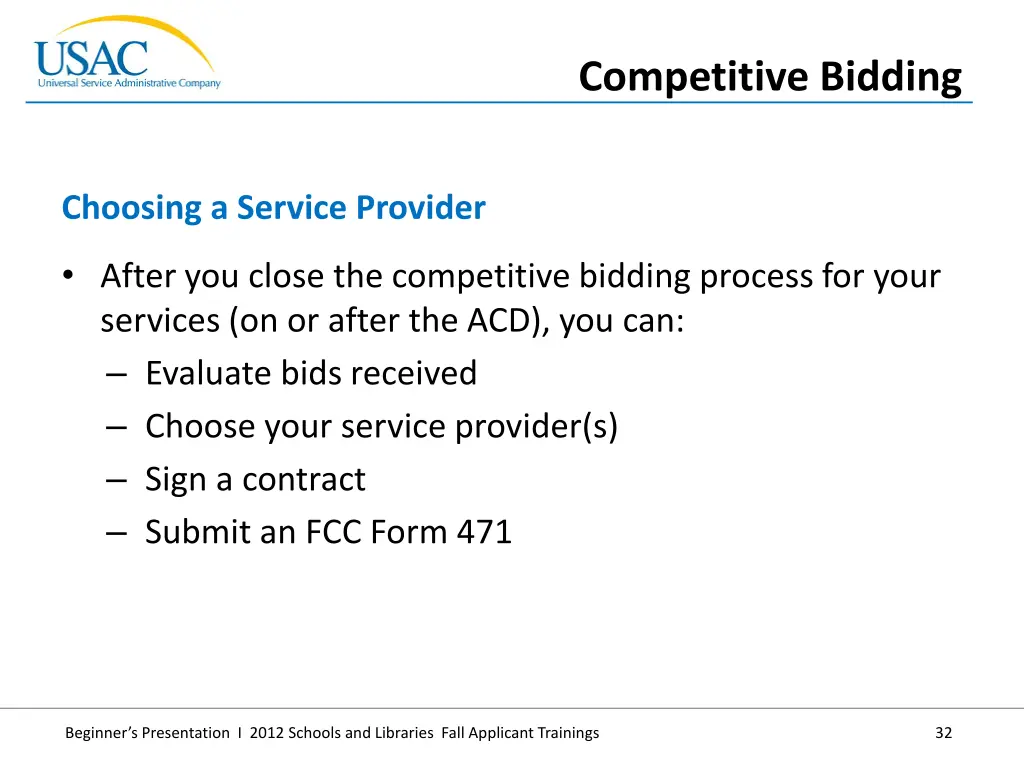 competitive bidding 6