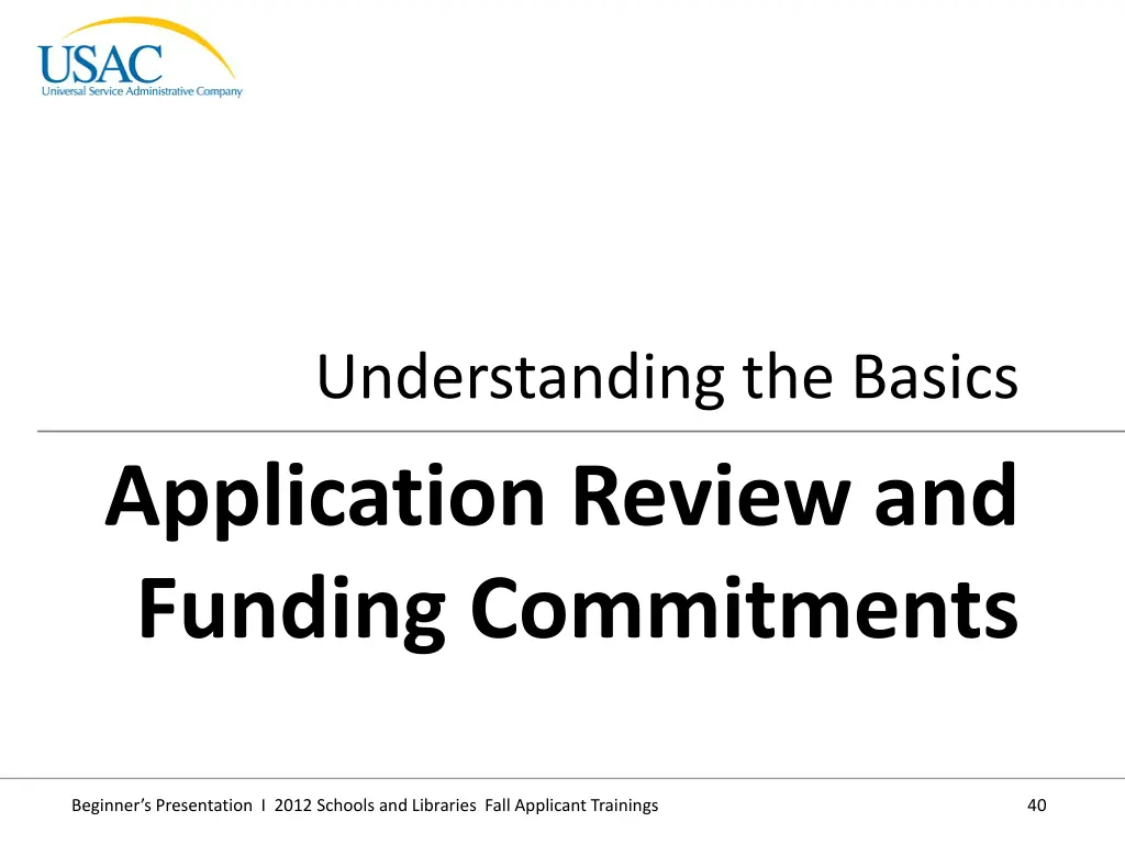 understanding the basics application review