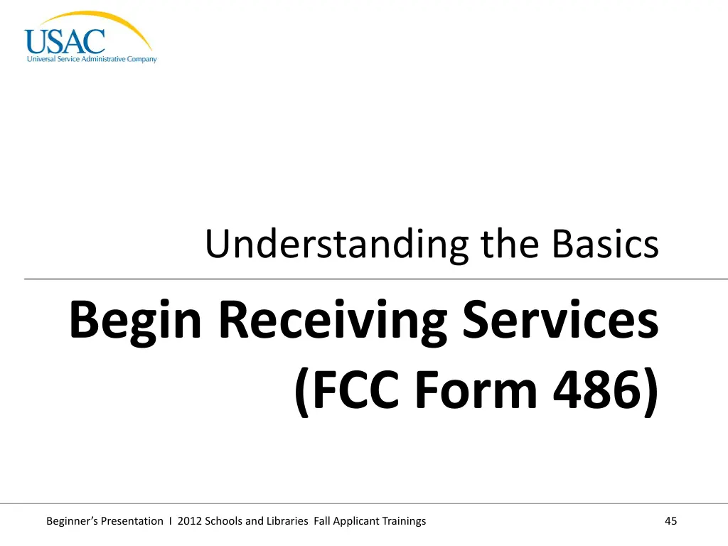 understanding the basics begin receiving services