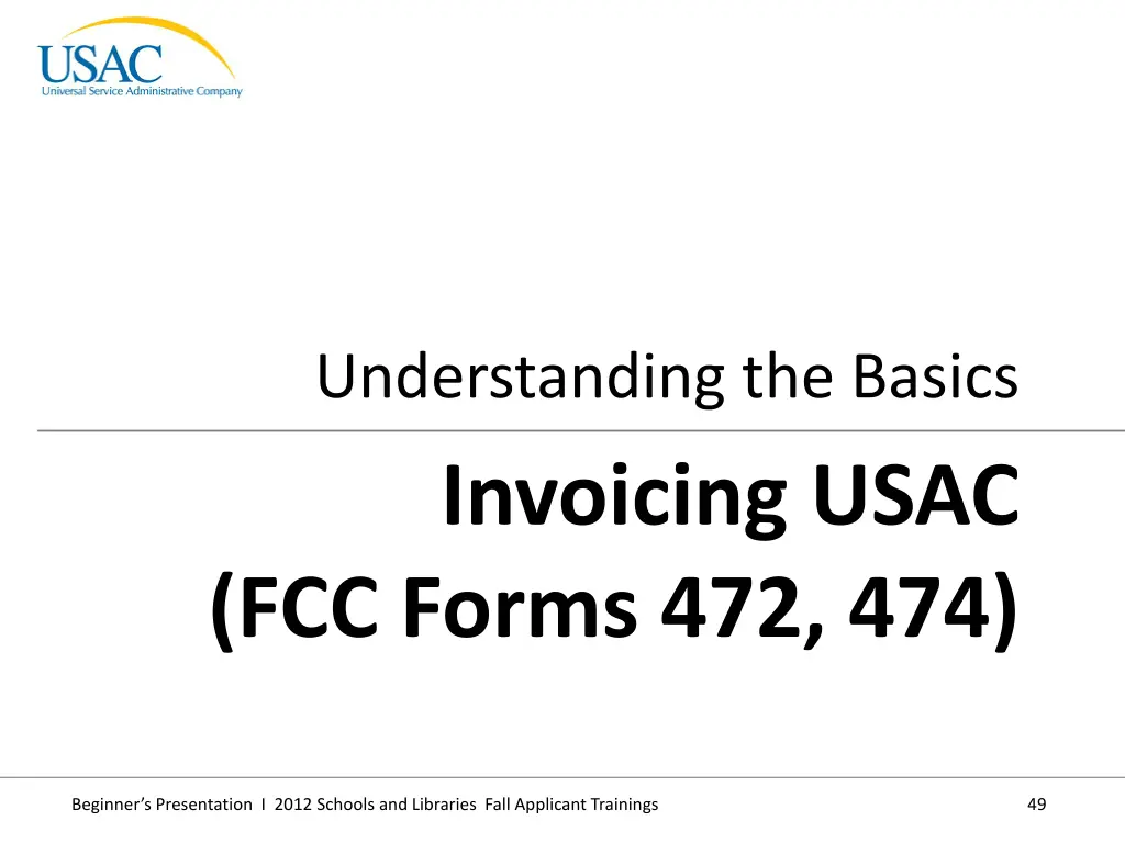 understanding the basics invoicing usac fcc forms