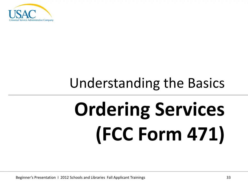 understanding the basics ordering services