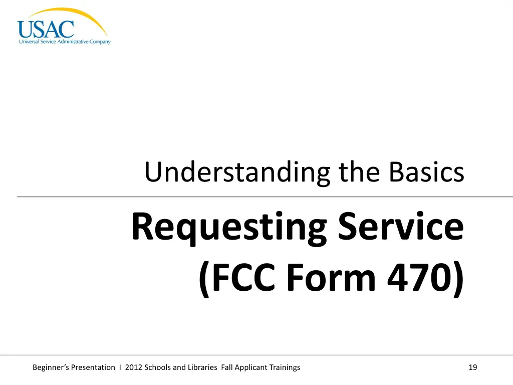 understanding the basics requesting service