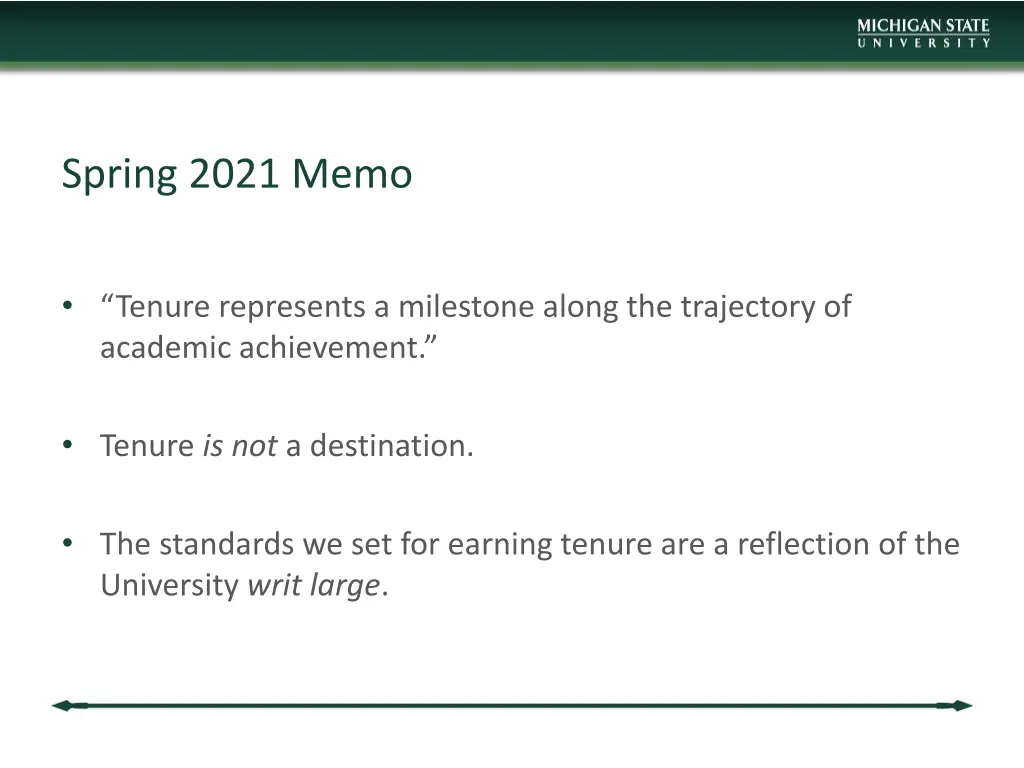 spring 2021 memo