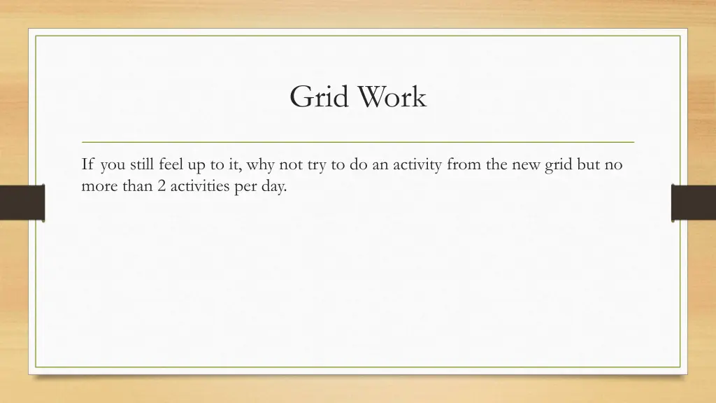 grid work