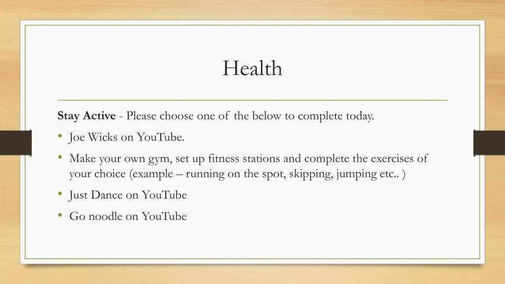 health 1