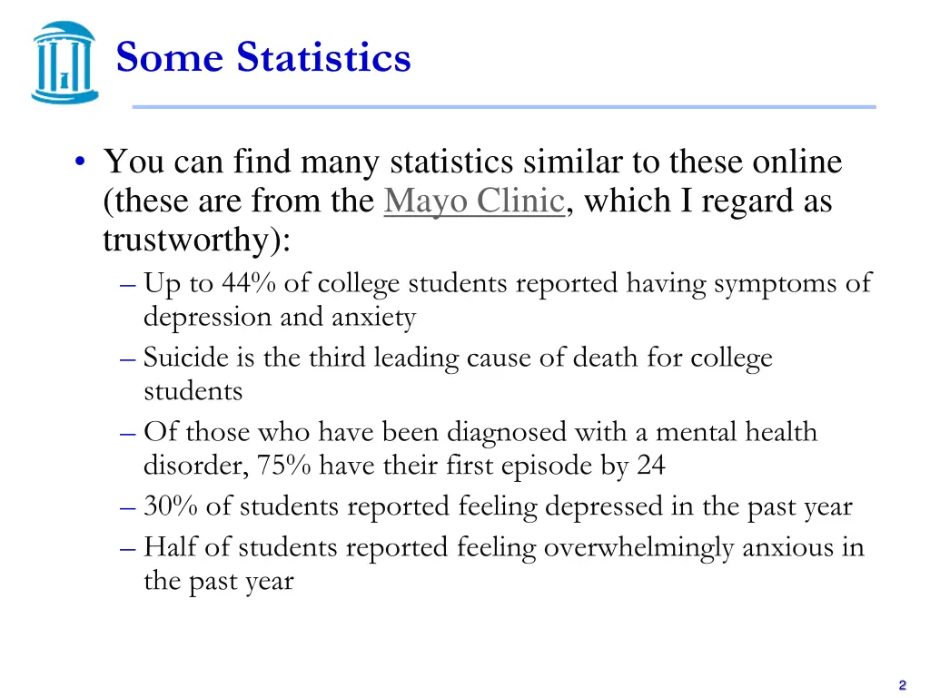 some statistics