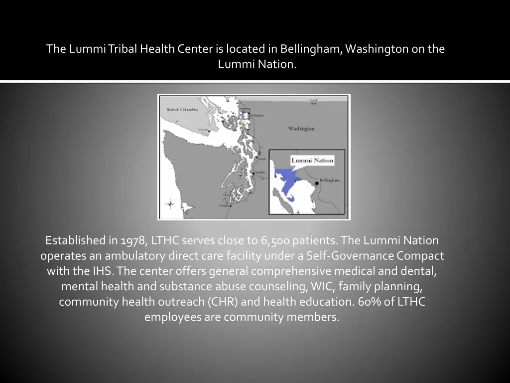 the lummi tribal health center is located