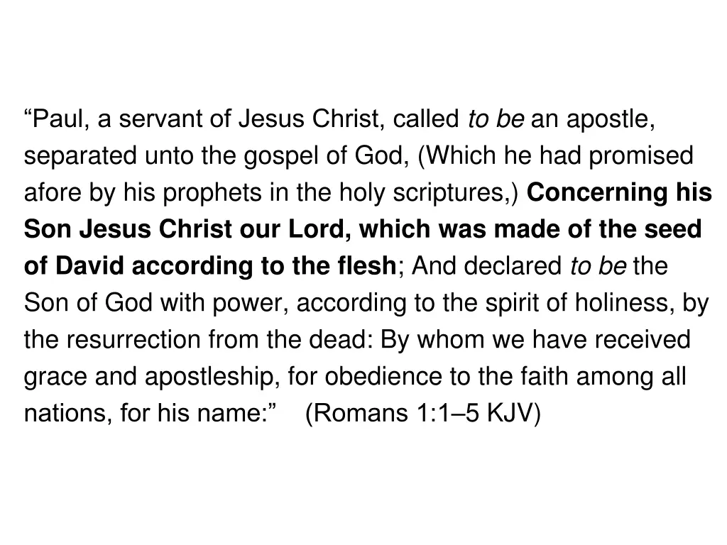 paul a servant of jesus christ called