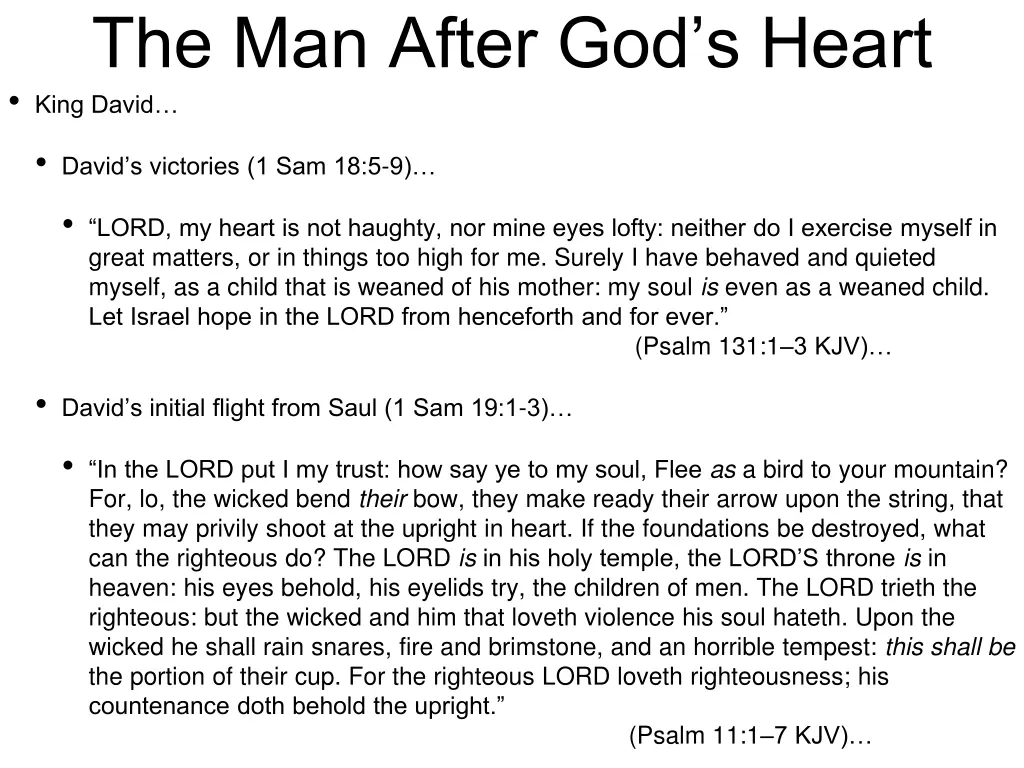 the man after god s heart king david 2