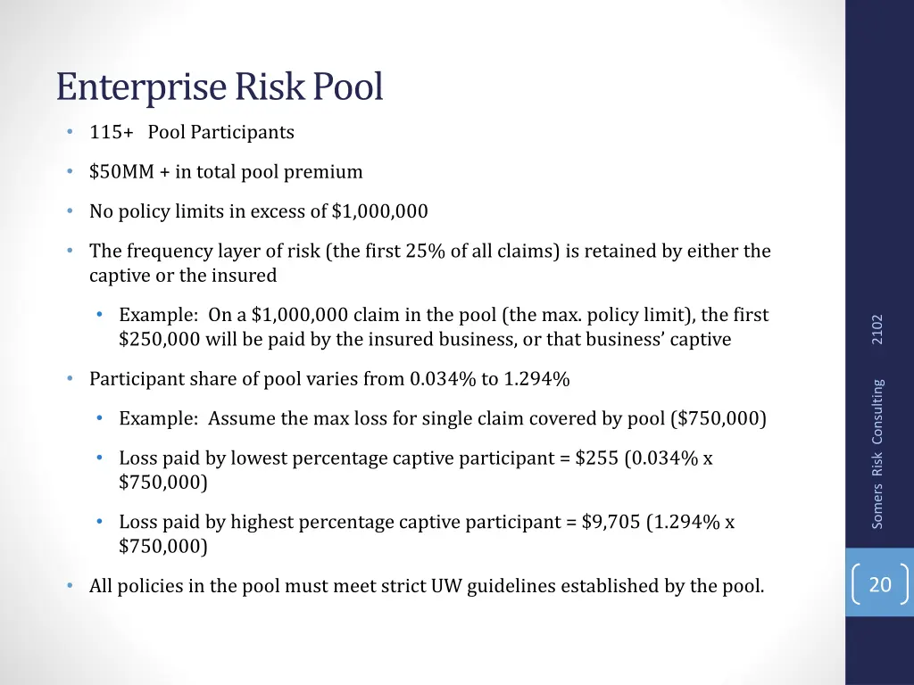 enterprise risk pool 1