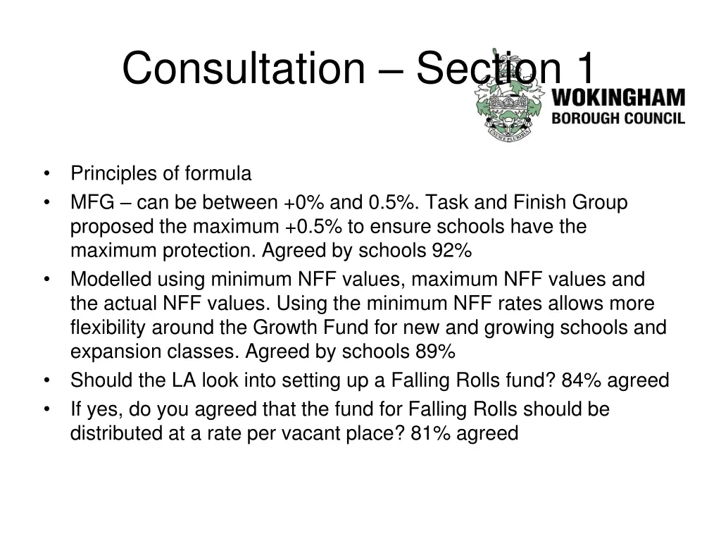 consultation section 1