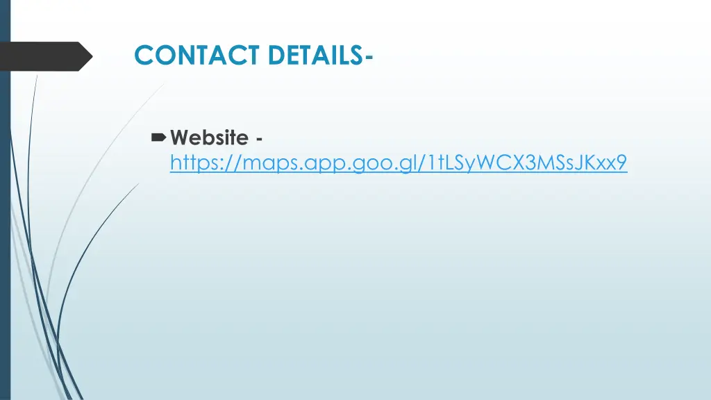 contact details